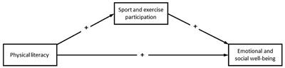 Cross-sectional associations between adolescents' physical literacy, sport and exercise participation, and wellbeing